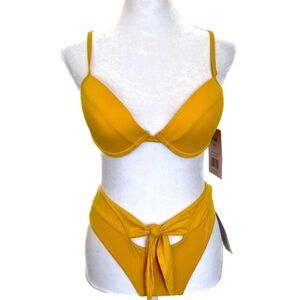 🤩NEW BIKINI - YMI underwire bra bikini top and cheeky bottom & ribbed